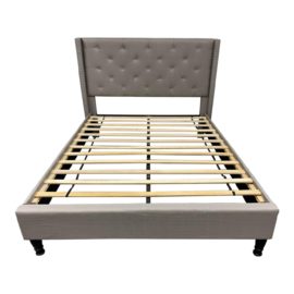 Queen Size Upholstered Panel Bedframe