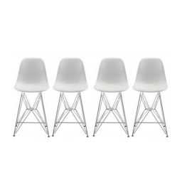 NEW Zuo Modern Set of Four Zip Counter Stools. Original Price: $920