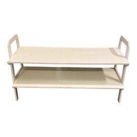 Ballard Design White Finish Media Stand
