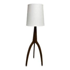 NEW Arteriors Linden Walnut Floor Lamp with Shade. Original Price: $1,195
