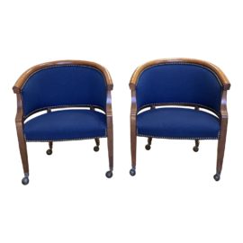 Comdisco Barrel Chairs - a Pair