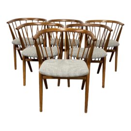 1960's Helge Sibast No8 Chairs- Set of Six