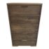 Baronet Silver Five Drawer Highboy