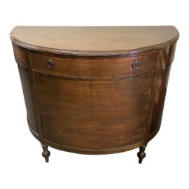 Early 20th Century Johnson-Handley-Johnson Demilune Cabinet