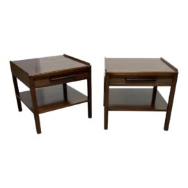 Mid 20th Century 1950's Dunbar Furniture Edward Wormley Occasional Tables - a Pair. Original Price: $3,000