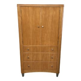 Ethan Allen Radius Maple Clothing Armoire. Original Price: $2,000