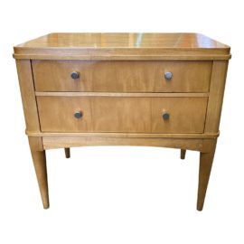 Ethan Allen Radius Maple 2 Drawer Nightstand. Original Price: $800