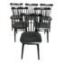 Ton Ironica Thonet Black Side Chairs - Set of Six. Original Price: $1,350