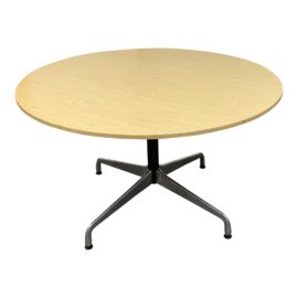 Herman Miller Eames Ash Top Round Segmented Table. Original Price: $1,695