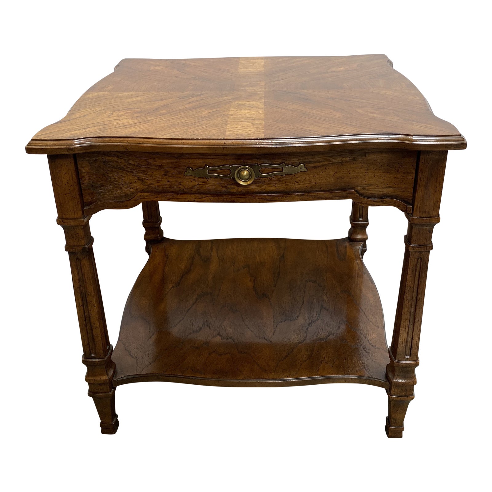 Drexel Heritage Vintage End Table + Shelf - Design Plus Gallery