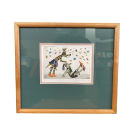 "Coyote Clowns and Butterflies" Limited Edition Screen Print by Sari Nagoda, Signed