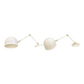 NEW Cedar & Moss Amelia Double Articulated Wall Sconce + Custom Switch - a Pair