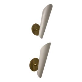Aerin Franca Pivoting Shade Sconces - a Pair. Original Price: $870