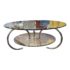 Mid 20th Century Glass & Polished Chrome Coffee Table