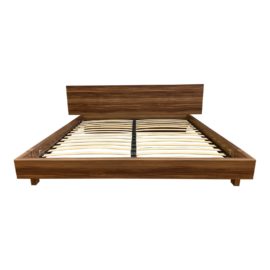Eastern King Rosetto Furniture Gal Walnut Bed Frame. Original Price:  $2,427