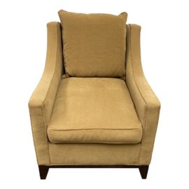 William Sonoma Presidio Chair in Camel Fauxe Suede. Original Price: $1,795
