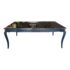 High Gloss Finish Black Cabriole Leg Table