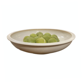 Steve Stewart Ceramic Figs in Bowl, Signed