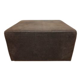 Richard Andronaco Custom Leather Ottoman. Original Price: $3,900