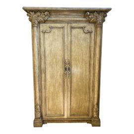 Artifacts International Italian Neoclassical Armoire. Original Price: $10,000