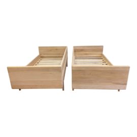 Twin Size Kalon Maple Bed Frames- a Pair. Original Price: $4,450