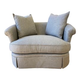 Custom Design Swivel Cuddle Arm Chair