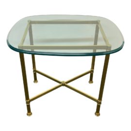 Traditional Beveled Glass and Table