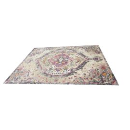 Shabby Chic Fiesta Rug Ivory + Pink - 7′10″ × 10′2″
