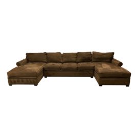 Rene Cazares Furniture Hunter Down Filled Microfiber Sectional. Original Price: $9,500