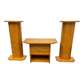 Custom Design Maple Pedestals - Set of Three