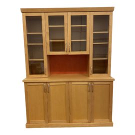 Custom Design Display Maple Hutch. Original Price: $9,500