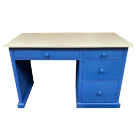Traditional Blue + White Desk