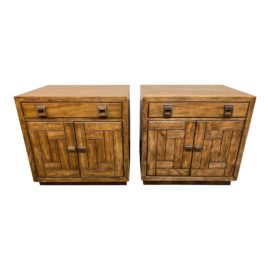 Drexel Heritage Woodbriar Collection Nightstands - a Pair