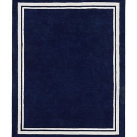 Pottery Barn Kids Navy Harper Wool Rug - 5′ × 8′1″