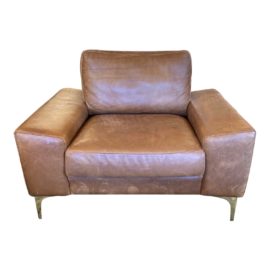 Industry West Furniture Fable Leather Arm Chair. Original Price: $ 2,400