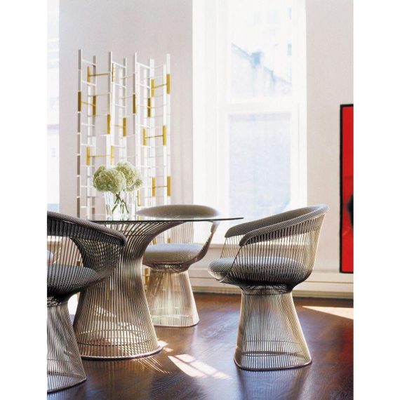 knoll-warren-platner-nickel-finish-dining-table-9142-1