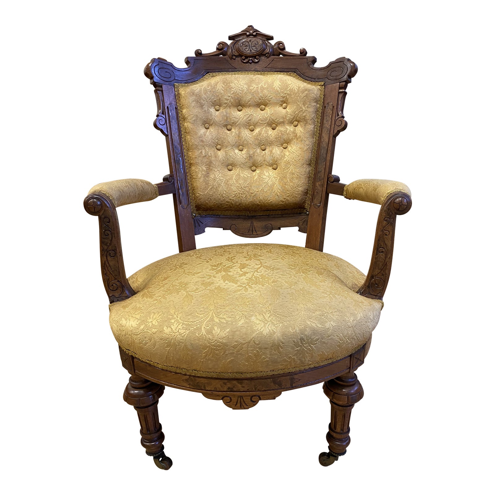 East Lake Victorian Tufted Arm Chair - Design Plus Gallery, image size:1600x1600
