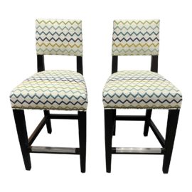 Lee Industries Custom Counter Stools - a Pair. Original Price: $1,990