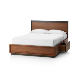 Eastern King - Crate & Barrel Blair Storage Bed. Original Price: $2,600