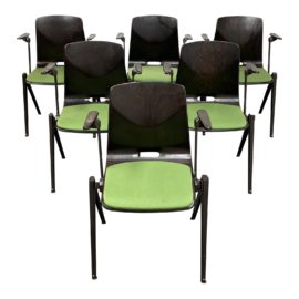 Mid 20th Century Bent Wood Stackable Chairs - Set of 6