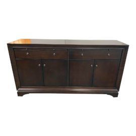 Contemporary Dark Finish Sideboard