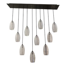 John Pomp Studio 10-Light Spun Thread Cluster Pendants. Original Price: $10,200