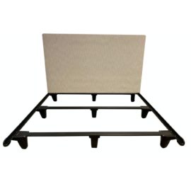 Eastern King Size Restoration Hardware Belgian Parsons Slipcovered Headboard With Bed Skirt