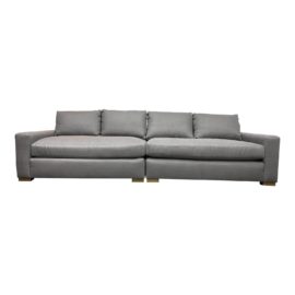 Restoration Hardware Maxwell Linen Two Piece Sofa. Original Price: $7,590