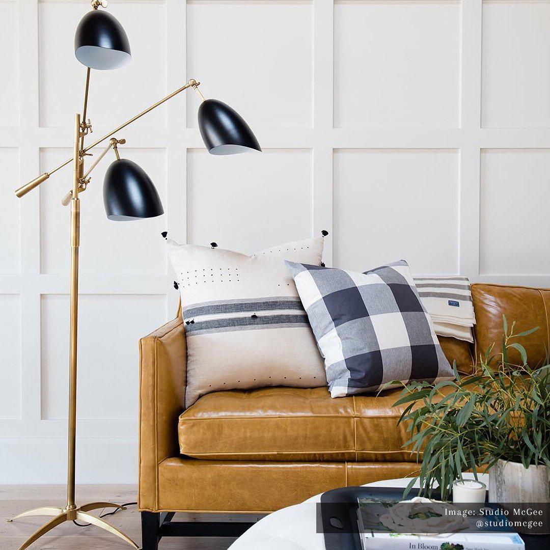 Visual Comfort Aerin Collection Sommerard Triple Arm Floor Lamp