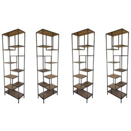 NEW Four Hands Helena Bookshelves – set of 4. Original Price: $5,580