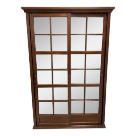 Pottery Barn Garrett Glass Espresso Cabinet. Original Price: $1,900