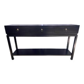 Gump's Black Livingston Console Table. Original Price: $1,298