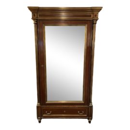 Early 20th Century Mirrored Neo-Classical Armoire