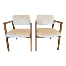 Marble Imperial Company Vintage Arm Chairs - a Pair